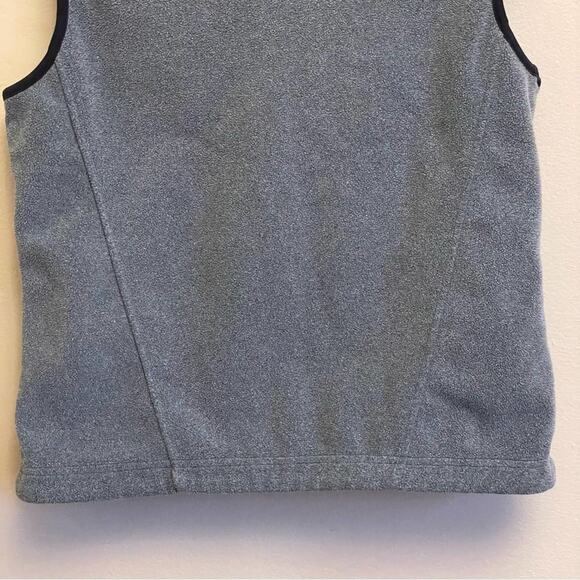 L.L. Bean S gray turtleneck vest fleece zipper - Picture 7 of 7